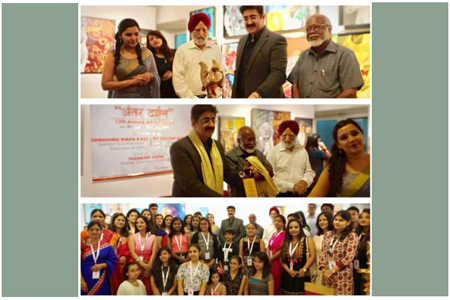 Sandeep Marwah Inaugurated Painting Exhibition at AIFACS