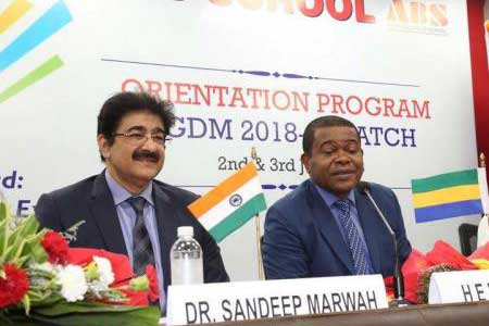 ICMEI Invited Ambassador of Gabon For Inauguration of New Batch