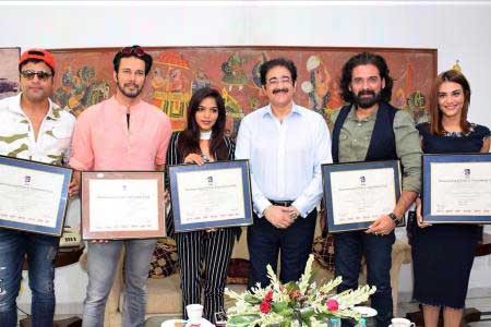 Team of Feature Film Teri Bhabhi Hai Pagle at Marwah Studios