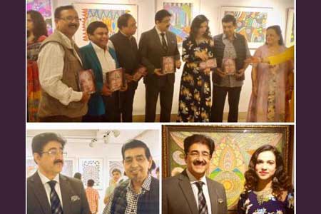 Sandeep Marwah Inaugurated Exhibition of Paintings by Meher Juneja