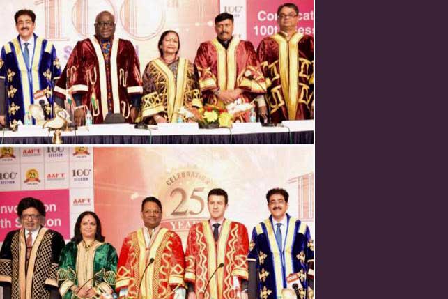 100Th Convocation of AAFT Saw Top Dignities