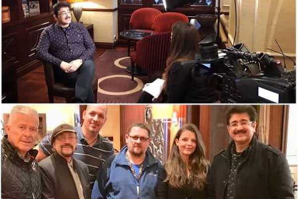 Visit of Sandeep Marwah Covered by Hungarian Television