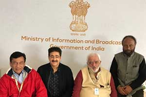 Sandeep Marwah At India Pavilion At Cannes Film Festival