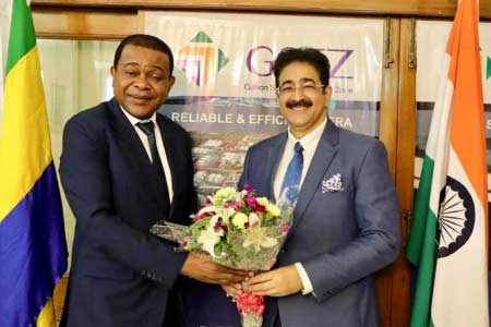 Gabon Congratulated Sandeep Marwah On Being Chancellor