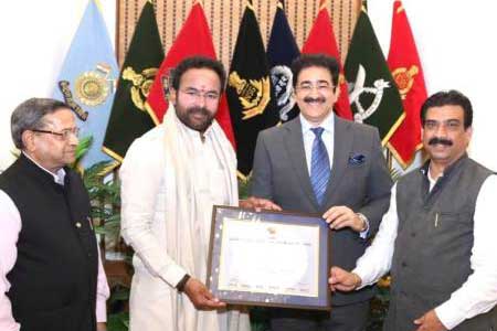 Chief Scout For India Sandeep Marwah Met Home Minister