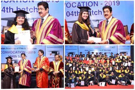 Convocation of 104th Batch of AAFT at Marwah Studios
