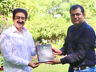 Sandeep Marwah Honoured for His Contribution to Media