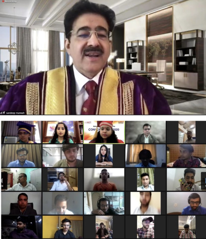 Sandeep Marwah Gave Convocation Address at ASMS School of Animation