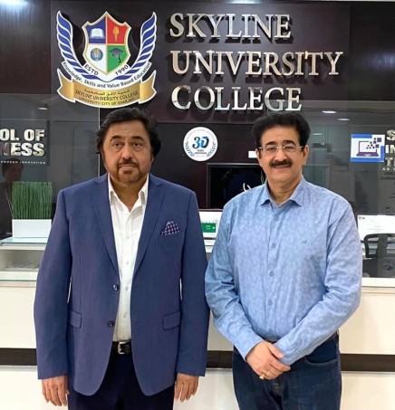 Sandeep Marwah of AAFT Invited by Skyline University in Sharjah