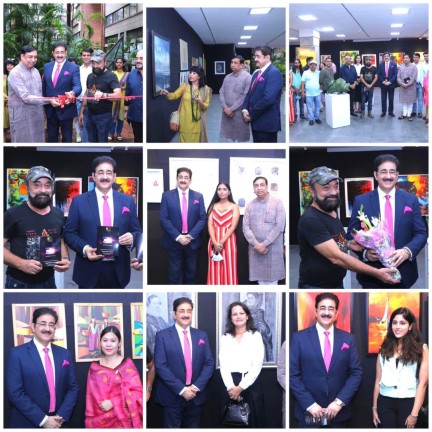 Sandeep Marwah Inaugurated Exhibition of Paintings at IHC