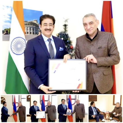 Sandeep Marwah Appreciated by Ambassador of Armenia
