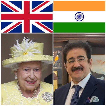 Sandeep Marwah Reached London on Queen’s Jubilee Celebration Day