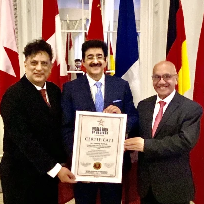 Sandeep Marwah Entered into World Book of Records Second Time