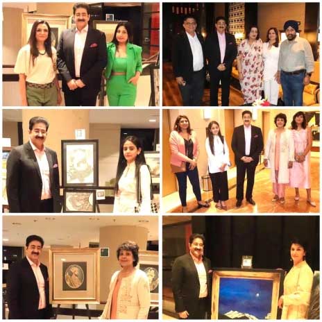 Sandeep Marwah Inaugurated Painting Exhibition at Sheraton