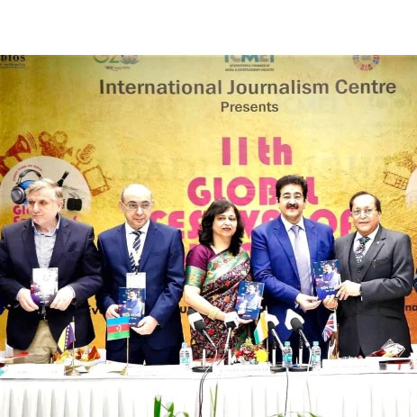 Biography on Sandeep Marwah Released During 11th Global Festival of Journalism